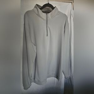 Light Gray Quarter-Zip Pullover